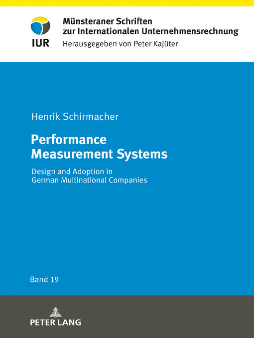 Title details for Performance Measurement Systems by Peter Kajüter - Available